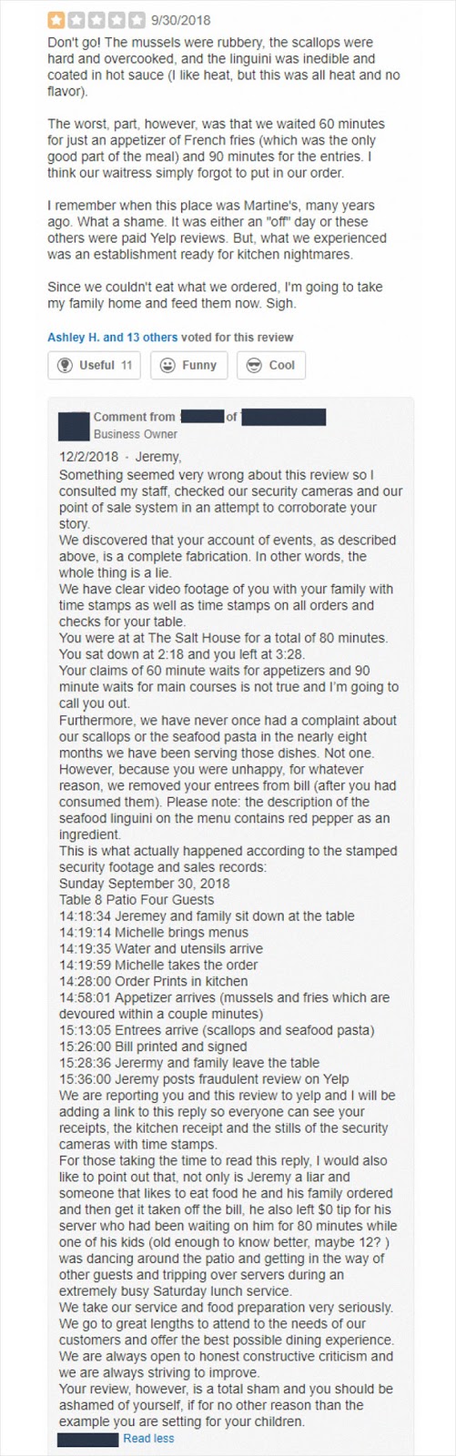 What to say to a negative online comment